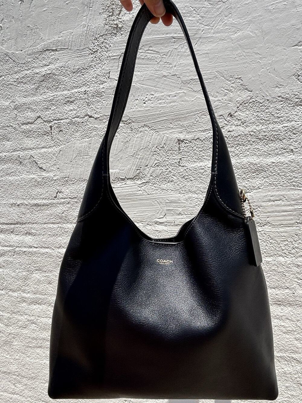 Coach Brooklyn Shoulder bag 28 leather Black - Picture 1 of 16
